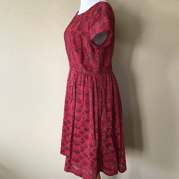 Anthropologie Rubied Lace Dress by Moulinette Soeurs, Size 8 - Picture 3 of 11